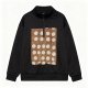 Women's Half-Zip Sweatshirt - Polyester Oversized Drop Shoulder