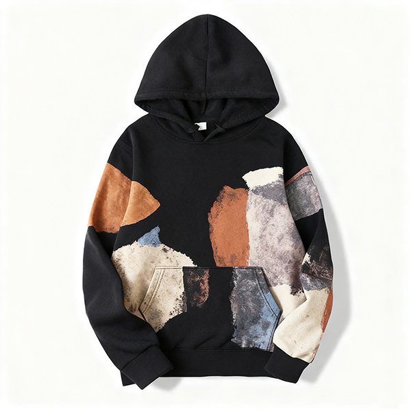 Fall Winter Thickened Women's Hoodie - Couples Printed Casual Pullover